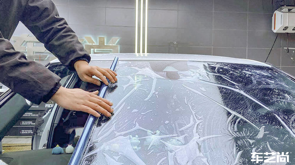 奥迪A3白色施工龙膜畅悦80（图3）