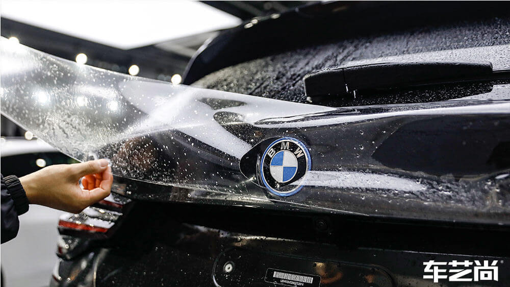 宝马ix3黑色施工威固隐形车衣（图9）