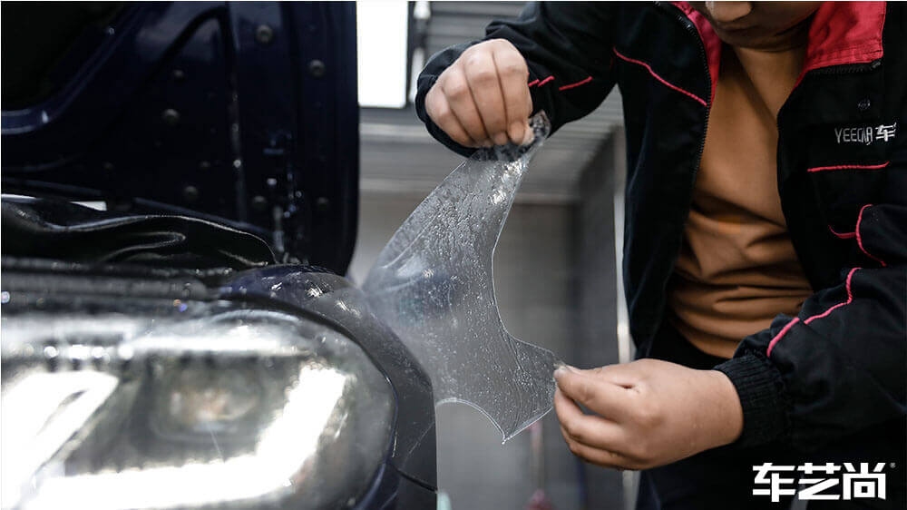 宝马525蓝色施工威固隐形车衣（图3）