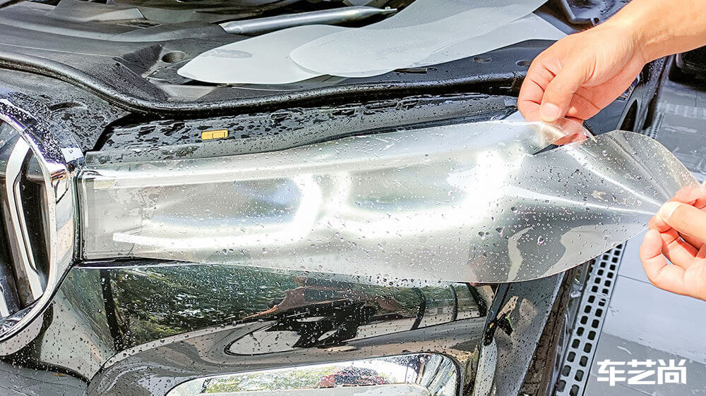 宝马7系黑色施工威固隐形车衣V100（图1）