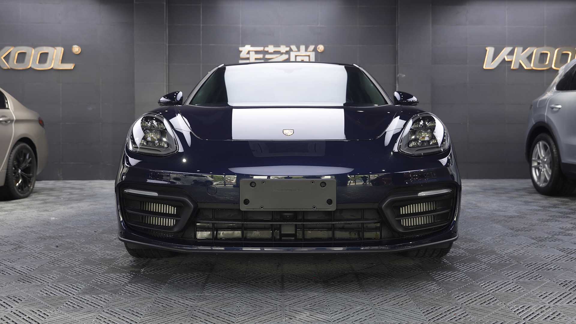 保时捷panamera施工威固v1000隐形车衣施工视频